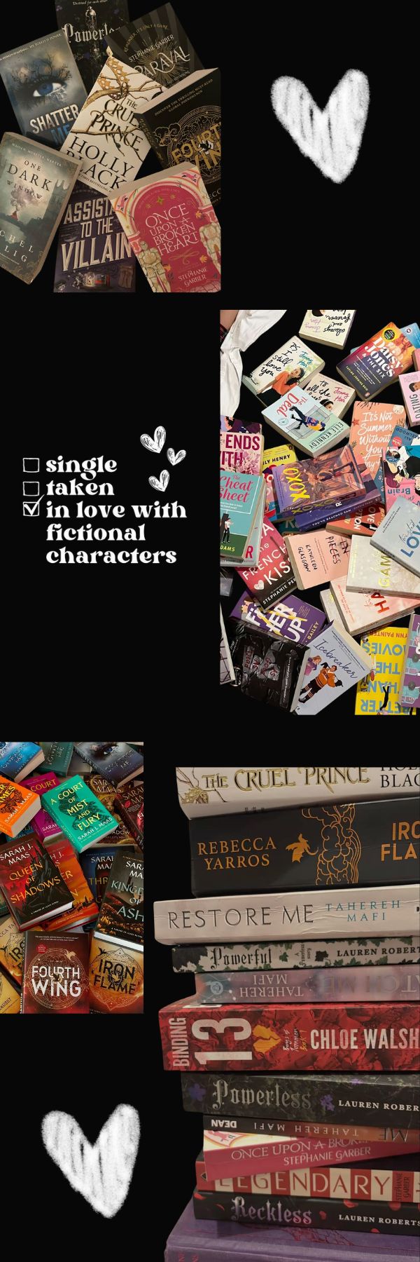 Single/Taken/In love with fictional characters