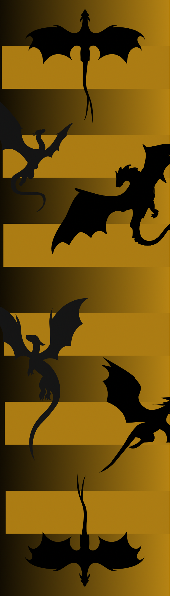 Gold and Black Dragon w/ Annotation