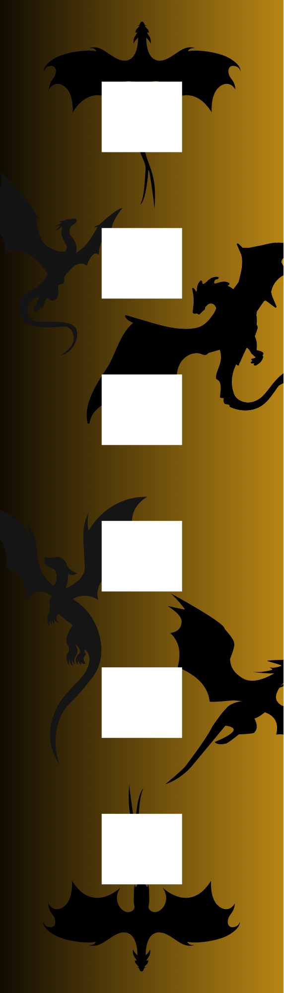 Gold and Black Dragon w/ Annotation