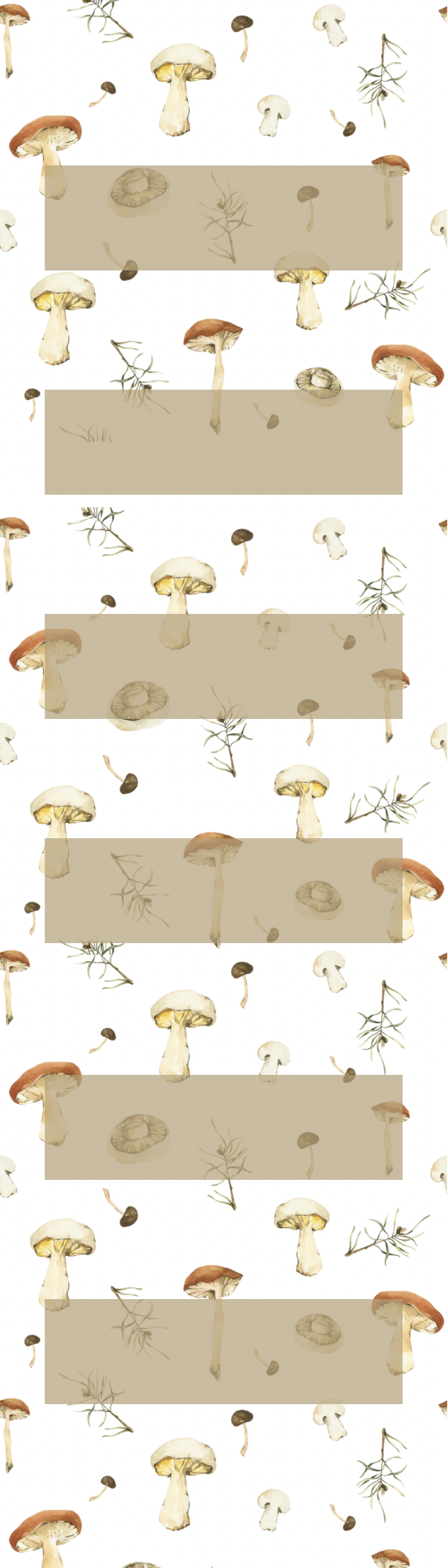 Mushrooms with annotation tabs
