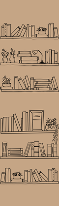 Brown Bookshelf