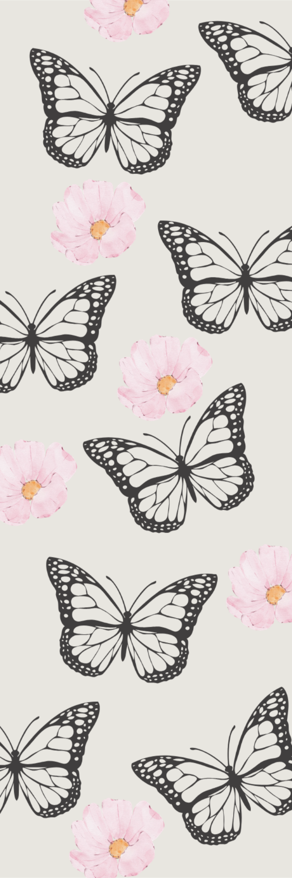 Butterflies- Grey