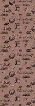 I Love Books (brown)