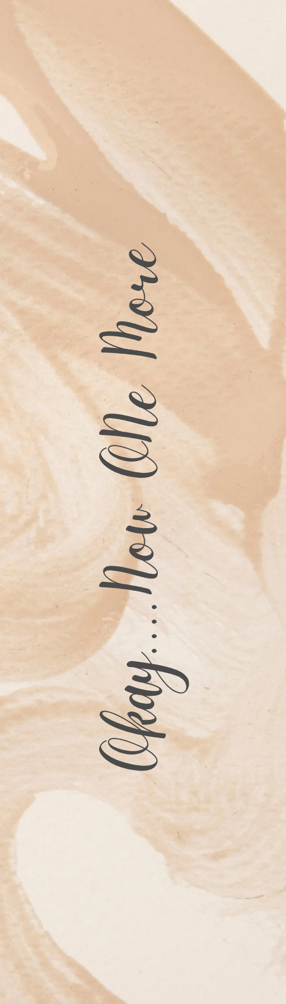 Just One More Chapter (tan marble)