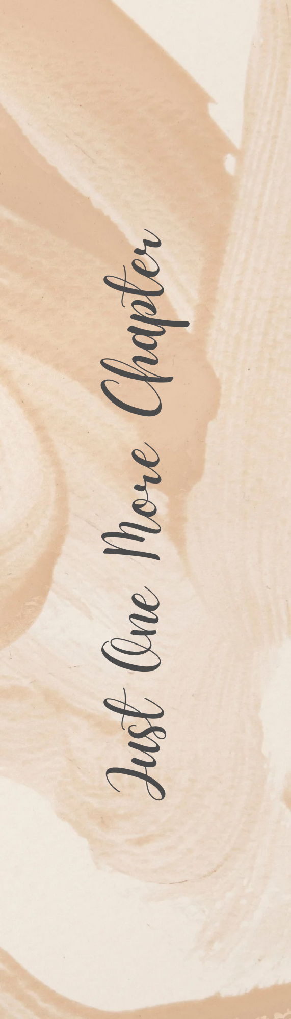 Just One More Chapter (tan marble)